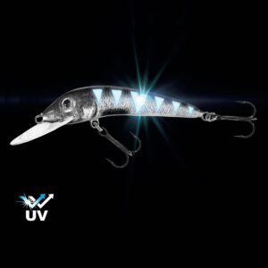 Wobler JAXON Holo Select Ferox UV 8cm, Pływający - OU - obrazek 2