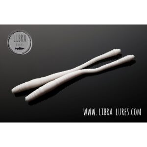 Przynęta LIBRA LURES Dying Worm 7cm - 001 - white- 15szt (zapach serowy) - obrazek 2