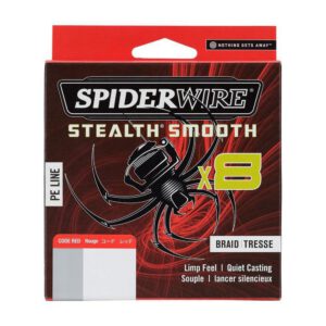 Plecionka SPIDERWIRE Stealth® Smooth8 x8 - 0.19mm - czerwona - obrazek 2
