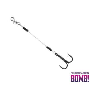 Dozbrojka Sandaczowa DELPHIN BOMB! Twisto RIGS Fluorocarbon #8/8cm - 3 szt. Do gum 13-15cm - obrazek 2