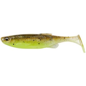 Guma SAVAGE GEAR Fat Minnow T-Tail 7.5cm 5g - Green Pearl Yellow - obrazek 2