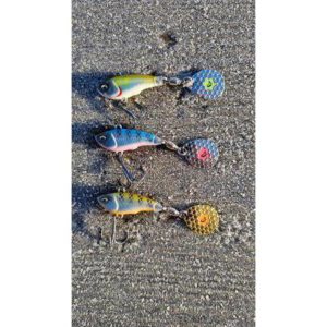 Wirujący ogonek SAVAGE GEAR FAT Tail Spin 8cm 24g - Lemon Back Flash - obrazek 2