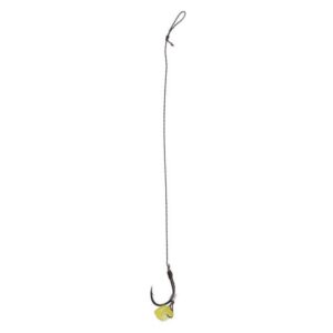 HACZYK DO METODY 10 cm Z GUMKĄ - haczyk z zadziorem: 12 / plecionka: 0.12 mm - op.8szt - obrazek 2