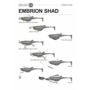 Przynęta LIBRA LURES Embrion Shad 3" (7.5cm) 032 - Motor Oil Green, op. 8szt - obrazek 2
