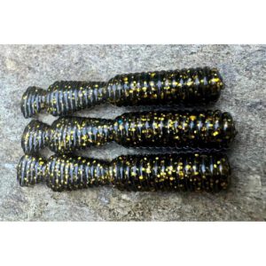 Przynęta Great Fish GF2 Leech - 6cm - 1.8g - Black&Gold - Bezzapachowy - 10szt. - obrazek 2