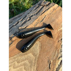 Przynęta Angry Pikes - Pussy Baits 10cm, 9g - Czarny z brokatem - 3szt. - obrazek 2