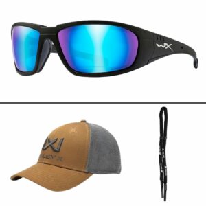 Okulary polaryzacyjne Wiley X - BOSS CAPTIVATE Blue Mirror Smoke Grey - obrazek 5