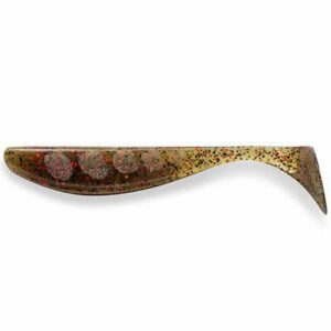 Przynęta FishUp Wizzle Shad 3" (8cm) - #045 Green Pumpkin/Red & Black - 8 szt. - obrazek 1