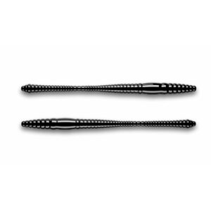 Przynęta LIBRA LURES Dying Worm 7cm -040 - black- 15szt (zapach serowy) - obrazek 1