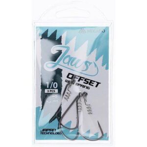 Haczyki Ofsetowe z wkrętem MIKADO JAWS Nr 5/0 - op.3szt. - obrazek 3