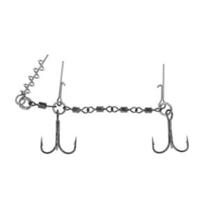 Dozbrojka z krętlików MIKADO Jaws Double Evo Stinger - 25kg - kotwice nr 1/0 - op.1szt. Do gum 18-22cm - obrazek 1