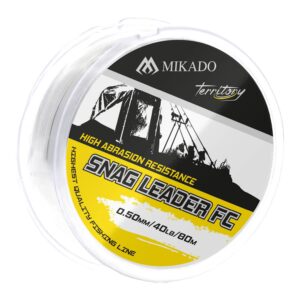 Przypon strzałowy MIKADO - Snag Leader Khaki 45lbs/0.50mm/80m - obrazek 1