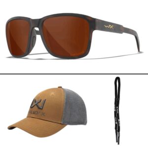 Okulary polaryzacyjne WILEY X TREK Copper Matte Havana Brown Frame - obrazek 4