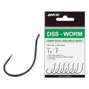 Haczyki BKK DSS-Worm rozmiar 1/0, op. 6szt - obrazek 1