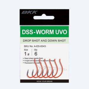 Haczyki BKK DSS-Worm UVO rozmiar 2/0, op. 5szt - obrazek 2