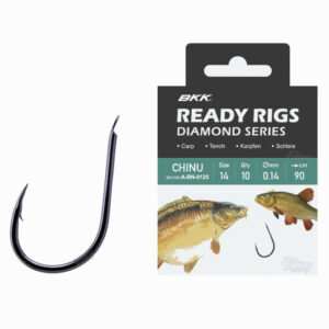 Haczyki z przyponem BKK Chinu BN 8#, Ø 0.18mm, 70cm - obrazek 1