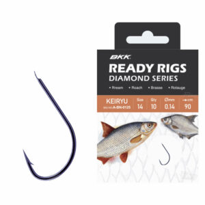 Haczyki z przyponem BKK Keiryu BN 4#, Ø 0.20mm, 70cm - obrazek 1