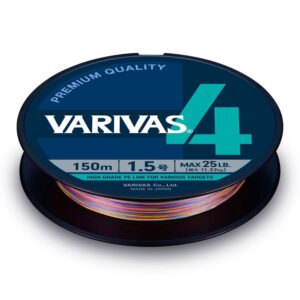 Plecionka Varivas4 PE #0.6 - 150m - 10lb - Multicolor