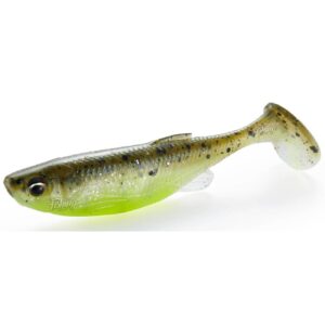 Guma SAVAGE GEAR Fat Minnow T-Tail 13cm 20g - Green Pearl Yellow - obrazek 1