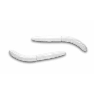 Przynęta LIBRA LURES Fatty D'Worm Tournament 5.5cm - 001 - white - 12szt (zapach krylowy) - obrazek 1