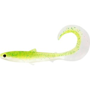 Guma WESTIN BullTeez Curltail 14cm - 15g - Sparkling Charteruse - obrazek 1