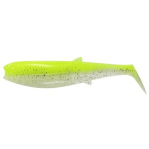 Guma SAVAGE GEAR Cannibal 8cm 5g Flou Yellow Glow - obrazek 1