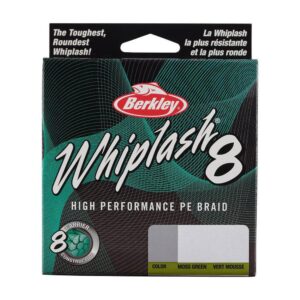 Plecionka BERKLEY Whiplash8 GREEN 150m - 0.08mm - 12.9kg - obrazek 2