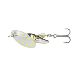 Obrotówka SAVAGE GEAR Sticklebait Spinner #2,  7.3g Green Silver Ayu - obrazek 1