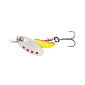 Obrotówka SAVAGE GEAR Grub Spinners #1, 3.8g Silver Red Yellow - obrazek 1