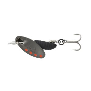 Obrotówka SAVAGE GEAR Grub Spinners #2, 5.8g Black Red Black - obrazek 1