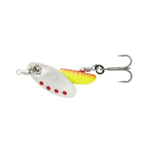 Obrotówka SAVAGE GEAR Grub Spinners #2, 5.8g Silver Red Yellow - obrazek 1