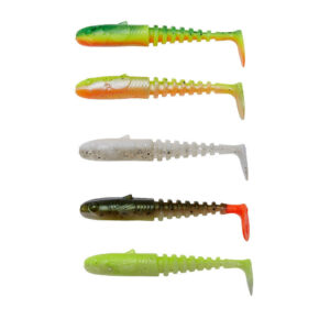 Zestaw gum SAVAGE GEAR Gobster Shad 9cm - Dark Water Mix - 5szt - obrazek 1