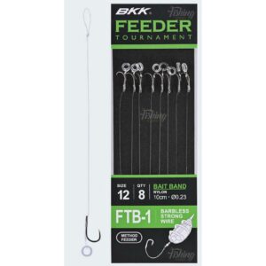 Przypony bezzadziorowe BKK Feeder Tournament FTB-1 Bait Band Rigs - #14 - obrazek 1