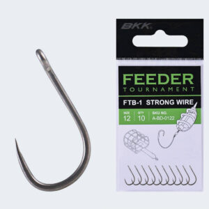 Haczyki bezzadziorowe BKK Feeder Tournament, FTB-1 rozmiar 12, op. 10szt - obrazek 1