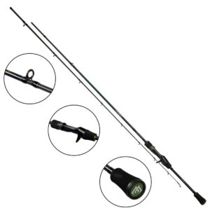 Wędka Castingowa MIKADO Jaws Micro Secret 198cm c.w. 2-10g (2 sec) - obrazek 1