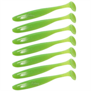 Keitech Easy Shiner 4"/10, 16cm #026 Clear Chartreuse Glow - 7 szt. - obrazek 1