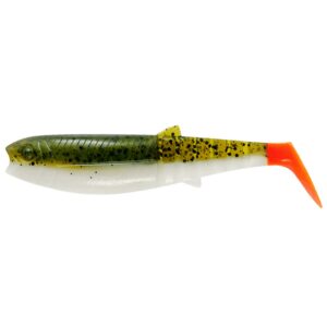 Guma SAVAGE GEAR Cannibal 20cm 80g Olive Hot Orange - obrazek 1