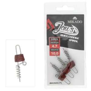 Wkręt do przynęt z obciążeniem- JAWS QUICK CHANGE SPIRAL - 10g/6cm - op.3szt. - obrazek 1