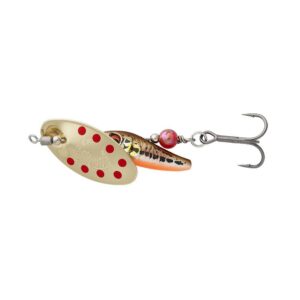 Obrotówka SAVAGE GEAR Sticklebait Spinner #1, 4.5g Dirty Silver Red - obrazek 1