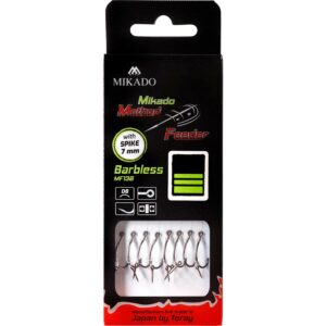 HACZYK DO METODY 10 cm Z IGŁĄ - haczyk bezzadziorowy: 4 / żyłka: 0.28 mm - op.8szt - obrazek 1