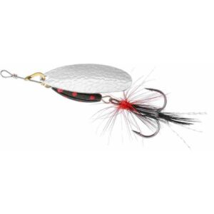 Obrotówka MIKADO M-Grub nr 2 - Srebrna, Black Tiger - obrazek 1