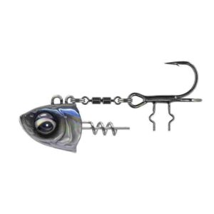 Główka z wkrętką i kotwiczką SAVAGE GEAR Monster Vertical Heads 40g #1 White Fish - obrazek 1