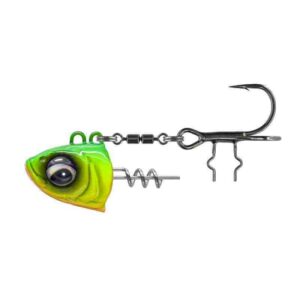 Główka z wkrętką i kotwiczką SAVAGE GEAR Monster Vertical Heads 40g #1 Chartreuse - obrazek 1