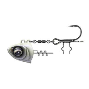 Główka z wkrętką i kotwiczką SAVAGE GEAR Monster Vertical Heads 60g #1/0 Pearl White - obrazek 1