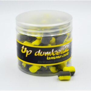 Kulki haczykowe Massive Baits Aller Up Dumbelz 14mm - 200ml - Banana Crab - obrazek 1
