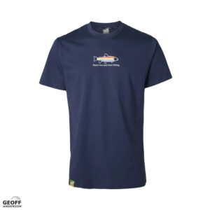 T-shirt Geoff Anderson Organic Tee Navi Peace Trout rozm. L