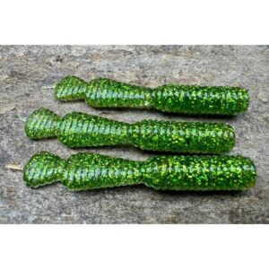 Przynęta Great Fish GF2 Leech - 6cm - 1.8g - Glitter Green - Bezzapachowy - 10szt. - obrazek 1