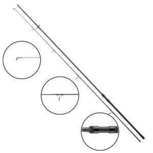 Wędka DAIWA Black Widow Carp XT 3.60m 3lb (2sec) #50 - obrazek 1