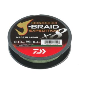 Plecionka Daiwa J-Braid Expedition X8E 0.20mm / 150mm / Dark Green - obrazek 1