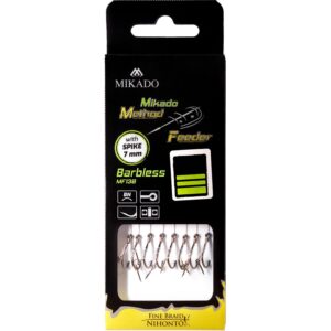 Przypon MIKADO MF z igłą- hak bez zadziora nr 8 DB / plecionka: 0.12mm/10cm - op.8szt. - obrazek 2